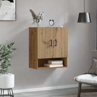 Produktbild för Väggmonterat skåp Artisan Ek 60 x 31 x 70 cm Konstruerat trä