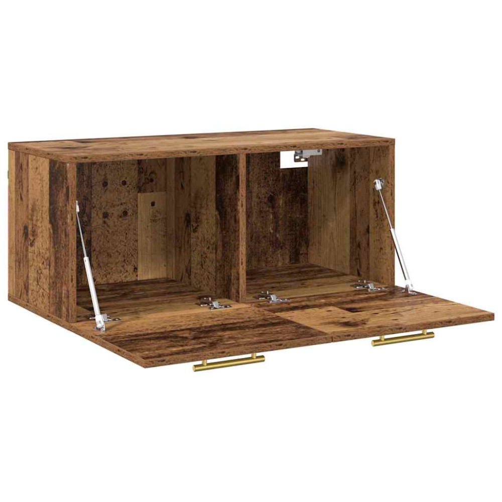 Produktbild för Väggskåp Gammalt trä 80 x 36.5 x 35 cm Konstruerat trä
