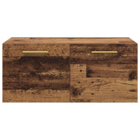 Produktbild för Väggskåp Gammalt trä 80 x 36.5 x 35 cm Konstruerat trä