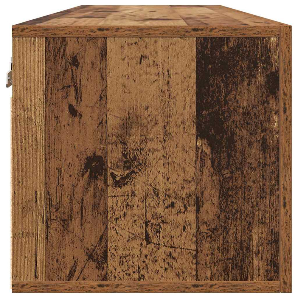 Produktbild för Väggskåp Gammalt trä 80 x 36.5 x 35 cm Konstruerat trä