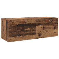 Produktbild för Väggmonterat skåp Väggmonterad Gammalt trä 100 x 36,5 x 35 cm