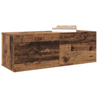 Produktbild för Väggmonterat skåp Väggmonterad Gammalt trä 100 x 36,5 x 35 cm