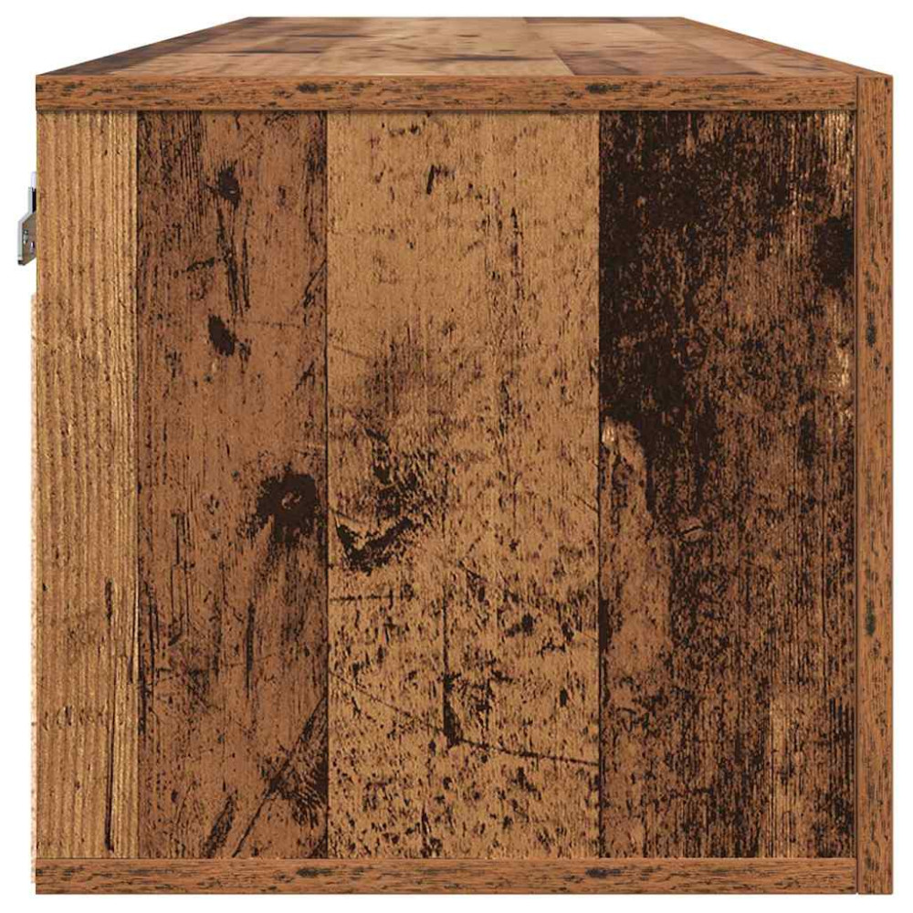 Produktbild för Väggmonterat skåp Väggmonterad Gammalt trä 100 x 36,5 x 35 cm