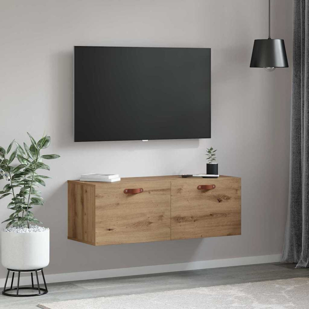 Produktbild för Väggmonterat skåp Artisan Ek 100 x 36,5 x 35 cm Konstruerat trä