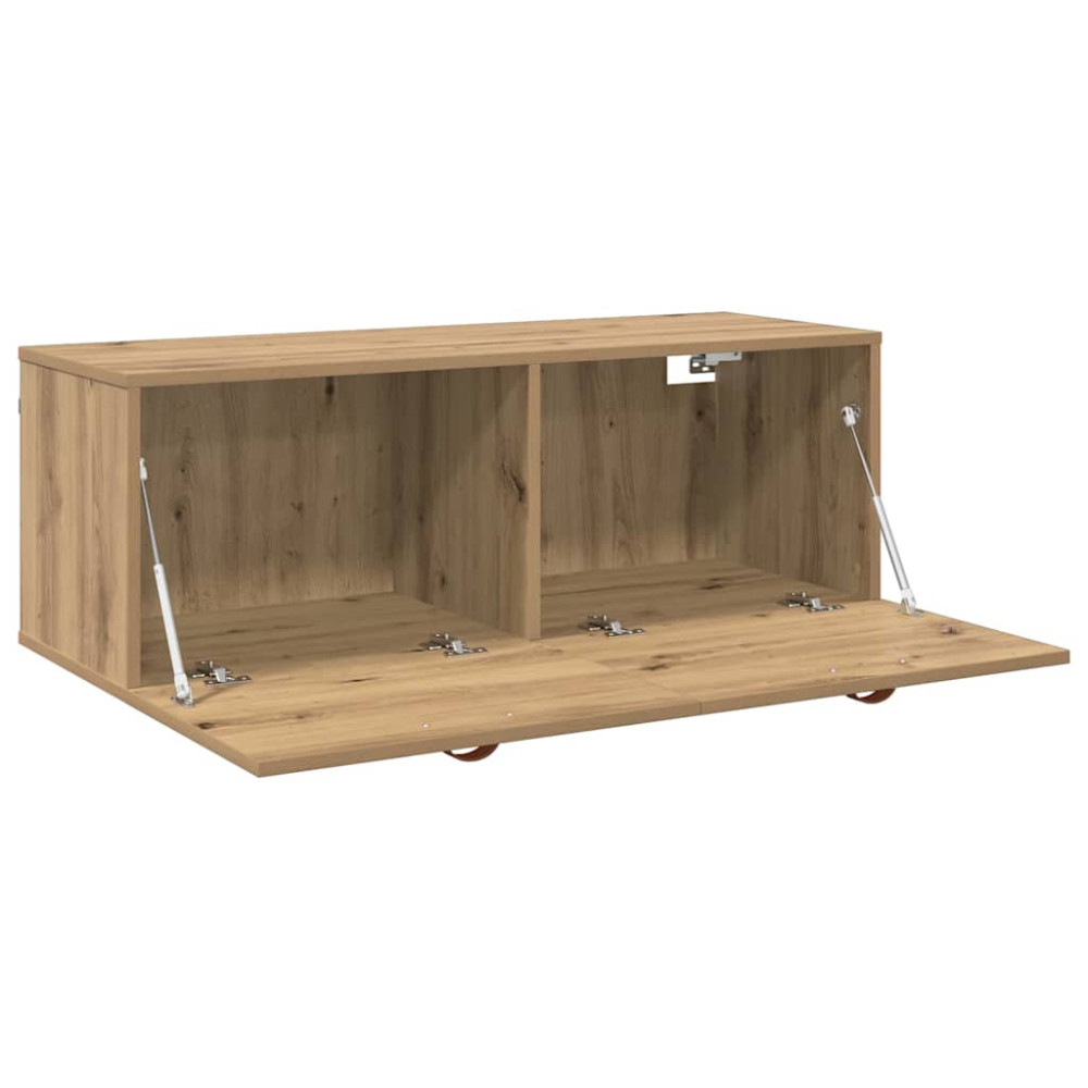 Produktbild för Väggmonterat skåp Artisan Ek 100 x 36,5 x 35 cm Konstruerat trä