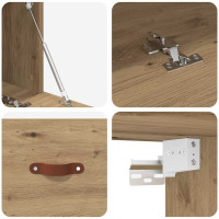 Produktbild för Väggmonterat skåp Artisan Ek 100 x 36,5 x 35 cm Konstruerat trä