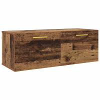 Produktbild för Väggskåp Gammalt trä 100 x 36.5 x 35 cm Konstruerat trä
