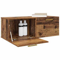 Produktbild för Väggskåp Gammalt trä 100 x 36.5 x 35 cm Konstruerat trä