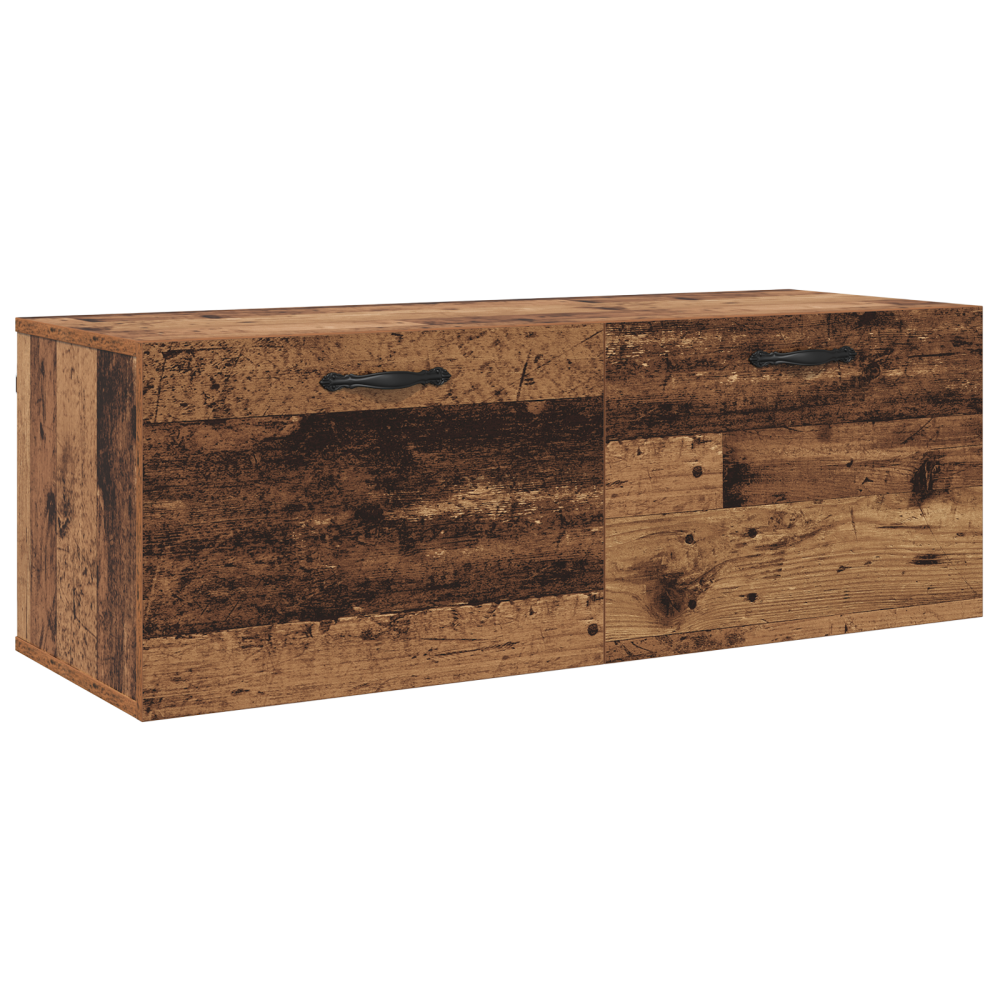 Produktbild för Väggmonterat skåp Väggmonterad Gammalt trä 100 x 36,5 x 35 cm