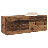 Produktbild för Väggmonterat skåp Väggmonterad Gammalt trä 100 x 36,5 x 35 cm