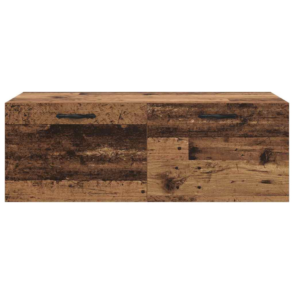 Produktbild för Väggmonterat skåp Väggmonterad Gammalt trä 100 x 36,5 x 35 cm