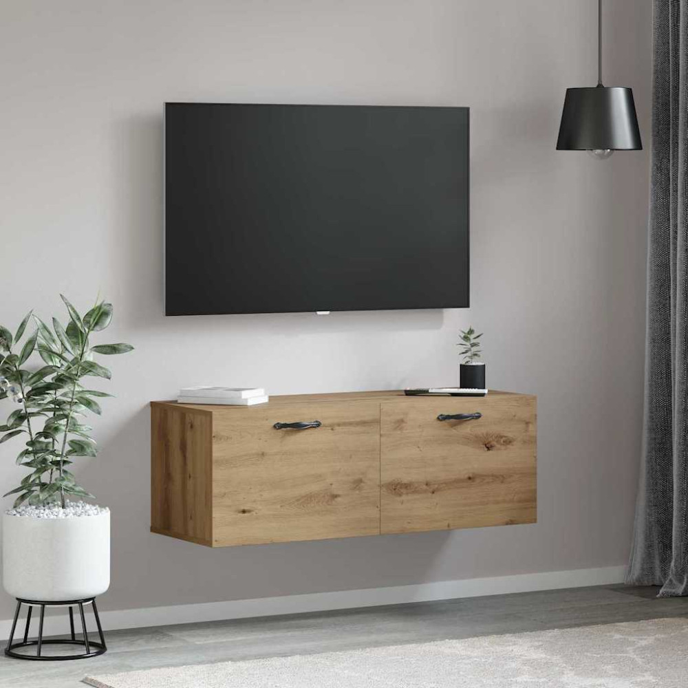 Produktbild för Väggmonterat skåp Artisan Ek 100 x 36,5 x 35 cm Konstruerat trä