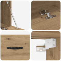 Produktbild för Väggmonterat skåp Artisan Ek 100 x 36,5 x 35 cm Konstruerat trä