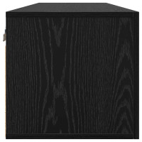 Produktbild för Väggmonterat skåp Svart Ek 100 x 36,5 x 35 cm Konstruerat trä