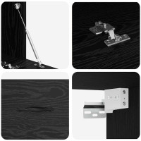 Produktbild för Väggmonterat skåp Svart Ek 100 x 36,5 x 35 cm Konstruerat trä