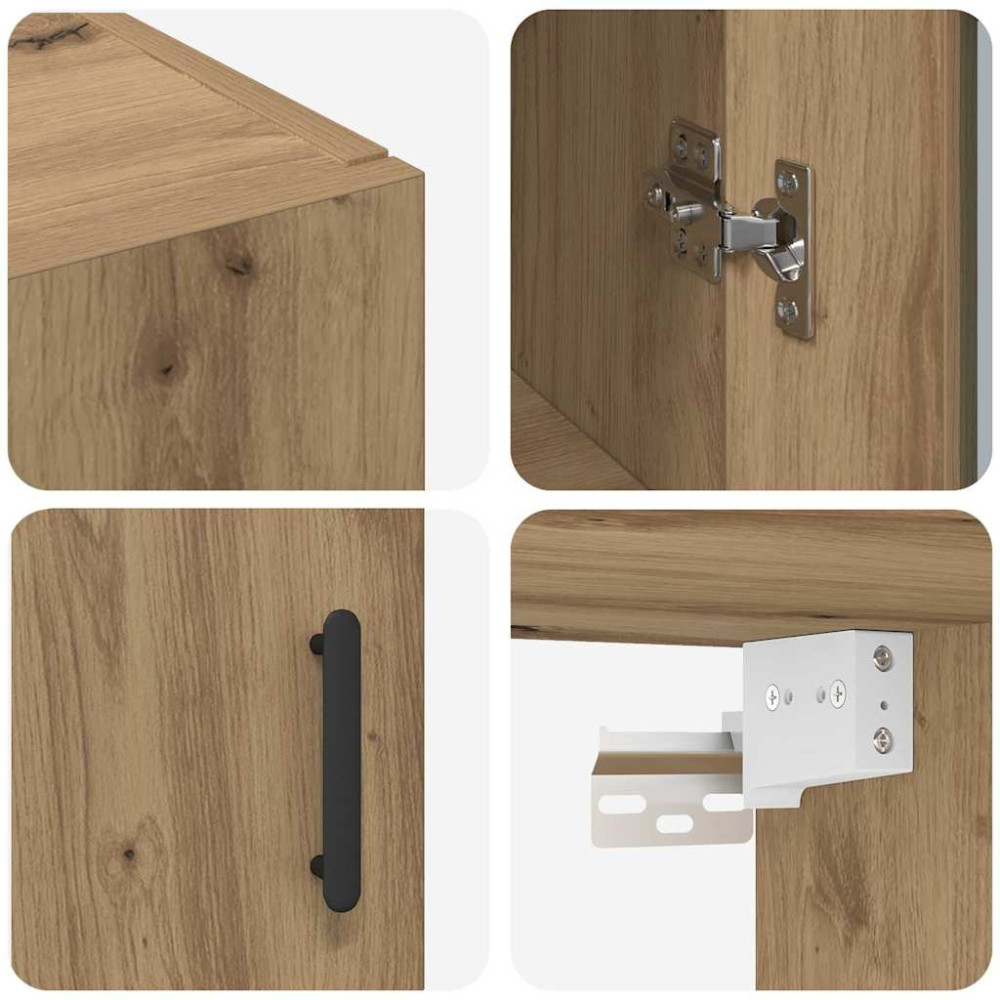Produktbild för Sideboard Artisan Ek 69,5 x 34 x 90 cm Konstruerat trä