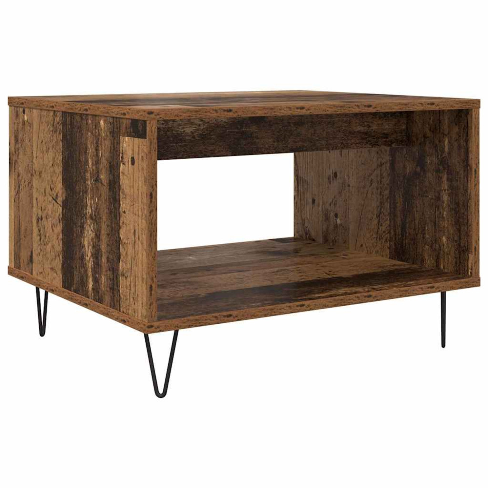 Produktbild för Kaffeebord Gammalt trä 60 x 50 x 40 cm Konstruerat trä
