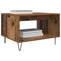 Produktbild för Kaffeebord Gammalt trä 60 x 50 x 40 cm Konstruerat trä