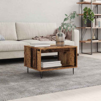 Produktbild för Kaffeebord Gammalt trä 60 x 50 x 40 cm Konstruerat trä