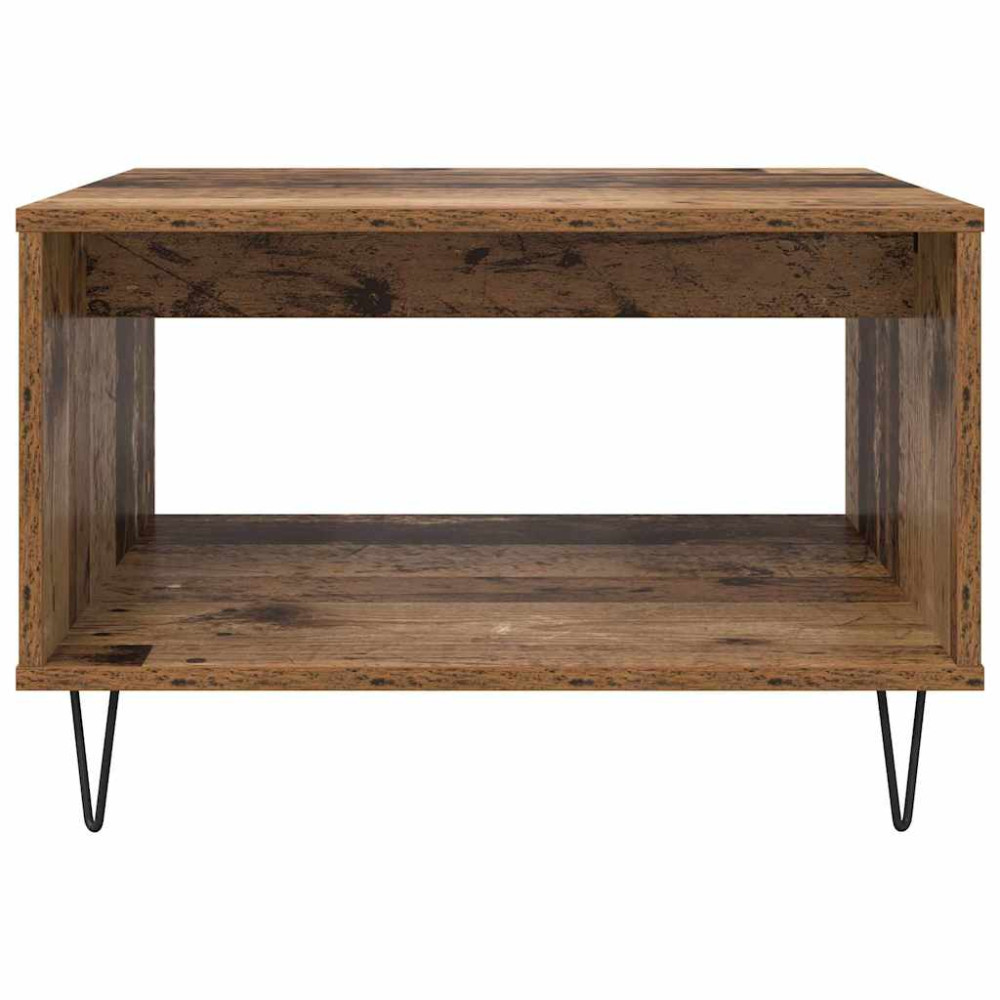 Produktbild för Kaffeebord Gammalt trä 60 x 50 x 40 cm Konstruerat trä