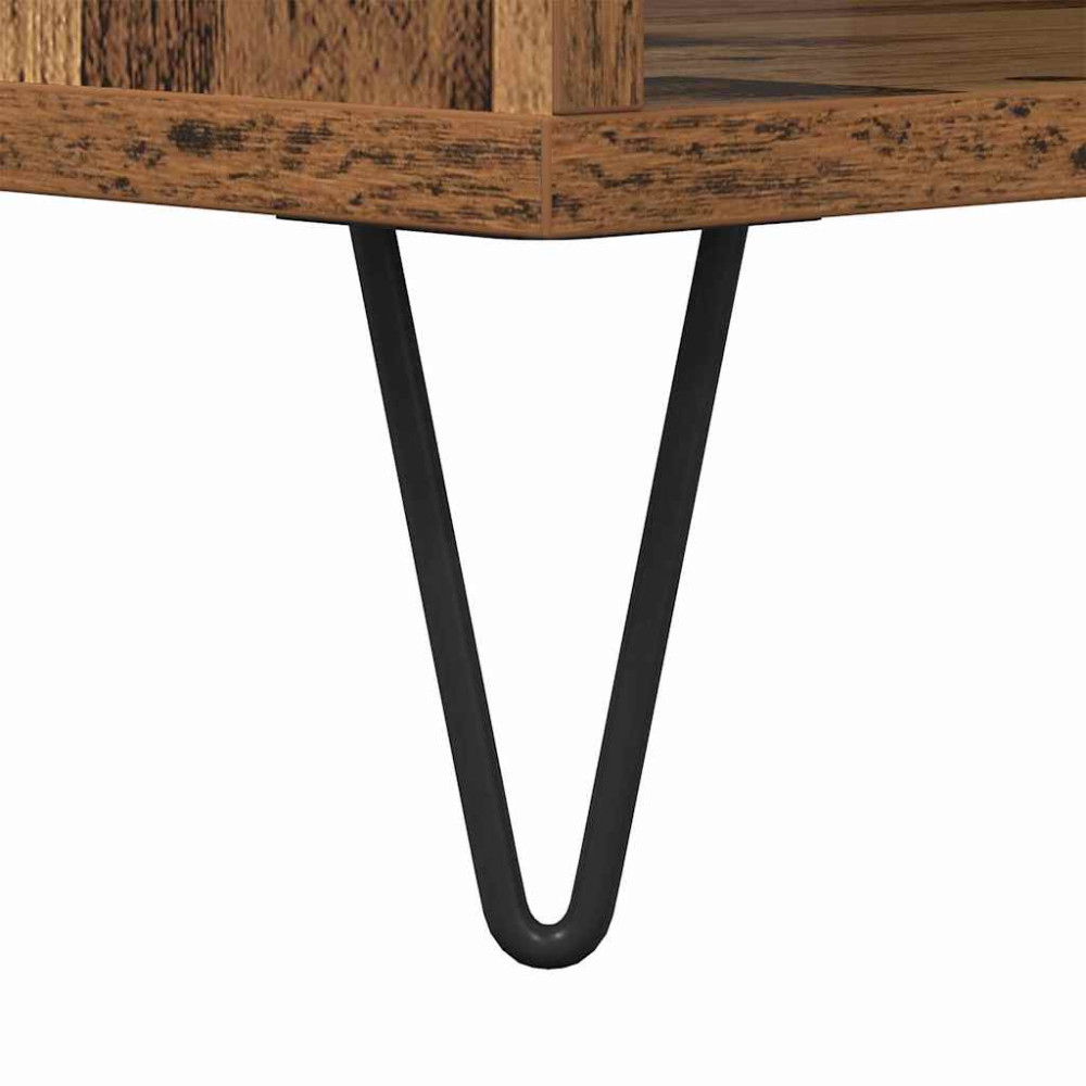 Produktbild för Kaffeebord Gammalt trä 60 x 50 x 40 cm Konstruerat trä