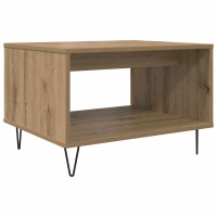 Produktbild för Kaffeebord artisan ek 60 x 50 x 40 cm Konstruerat trä