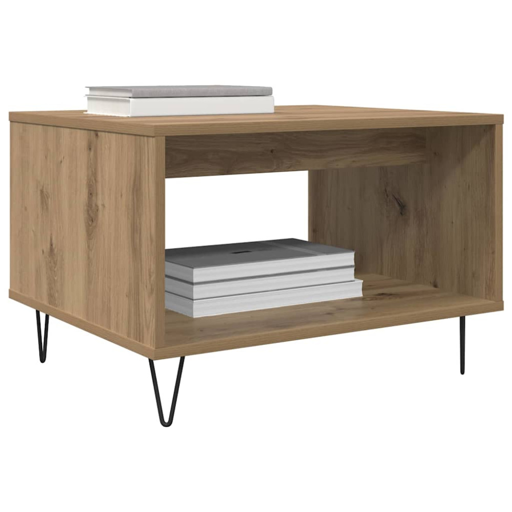 Produktbild för Kaffeebord artisan ek 60 x 50 x 40 cm Konstruerat trä
