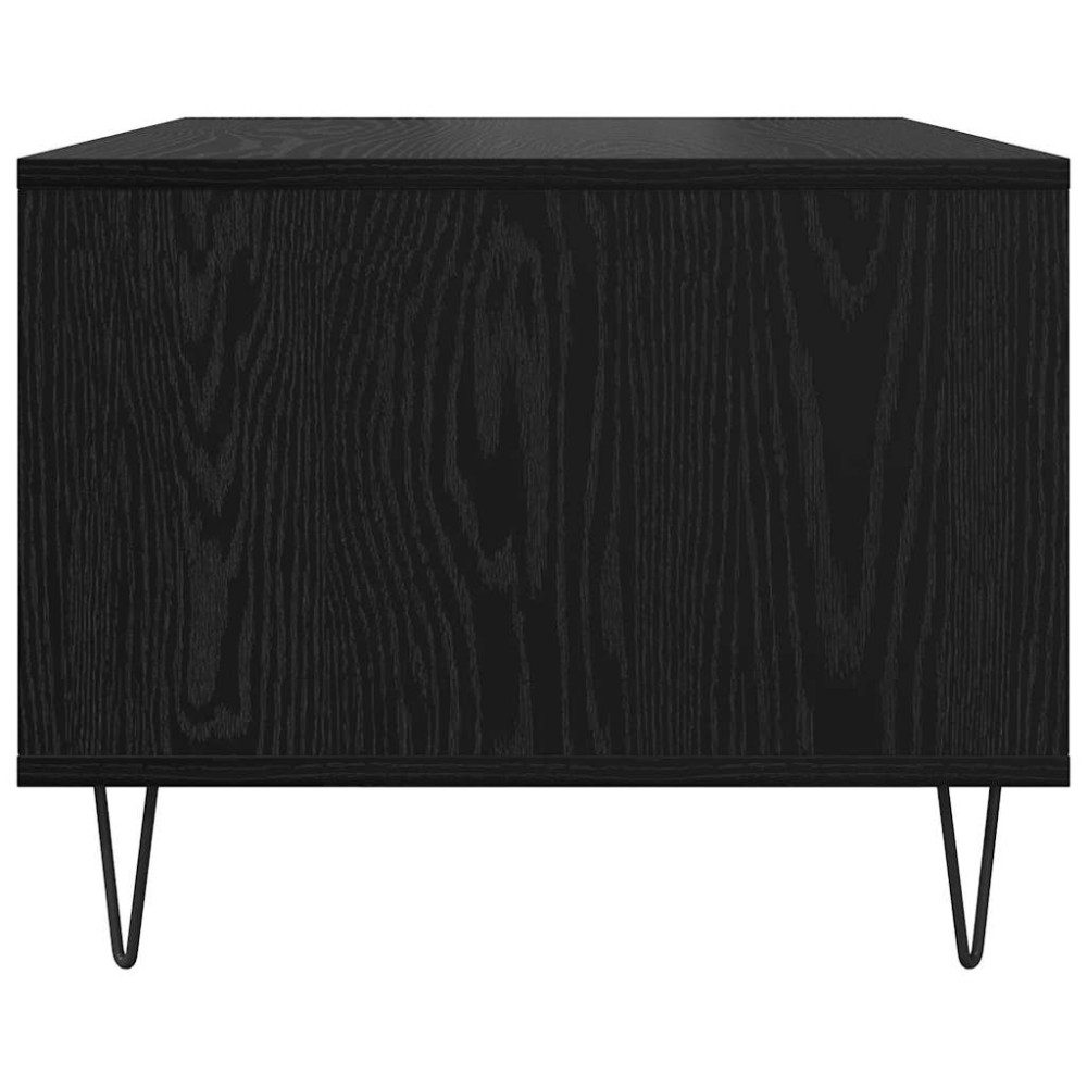 Produktbild för Kaffeebord Svart ek 60 x 50 x 40 cm Konstruerat trä