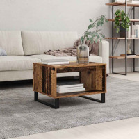 Produktbild för Kaffeebord Gammalt trä 60 x 50 x 40 cm Konstruerat trä