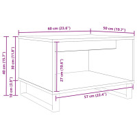 Produktbild för Kaffeebord Gammalt trä 60 x 50 x 40 cm Konstruerat trä