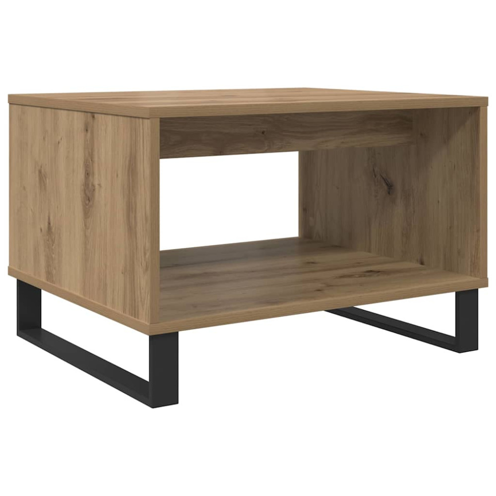 Produktbild för Kaffeebord artisan ek 60 x 50 x 40 cm Konstruerat trä