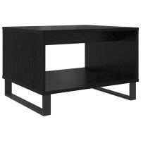 Produktbild för Kaffeebord Svart ek 60 x 50 x 40 cm Konstruerat trä