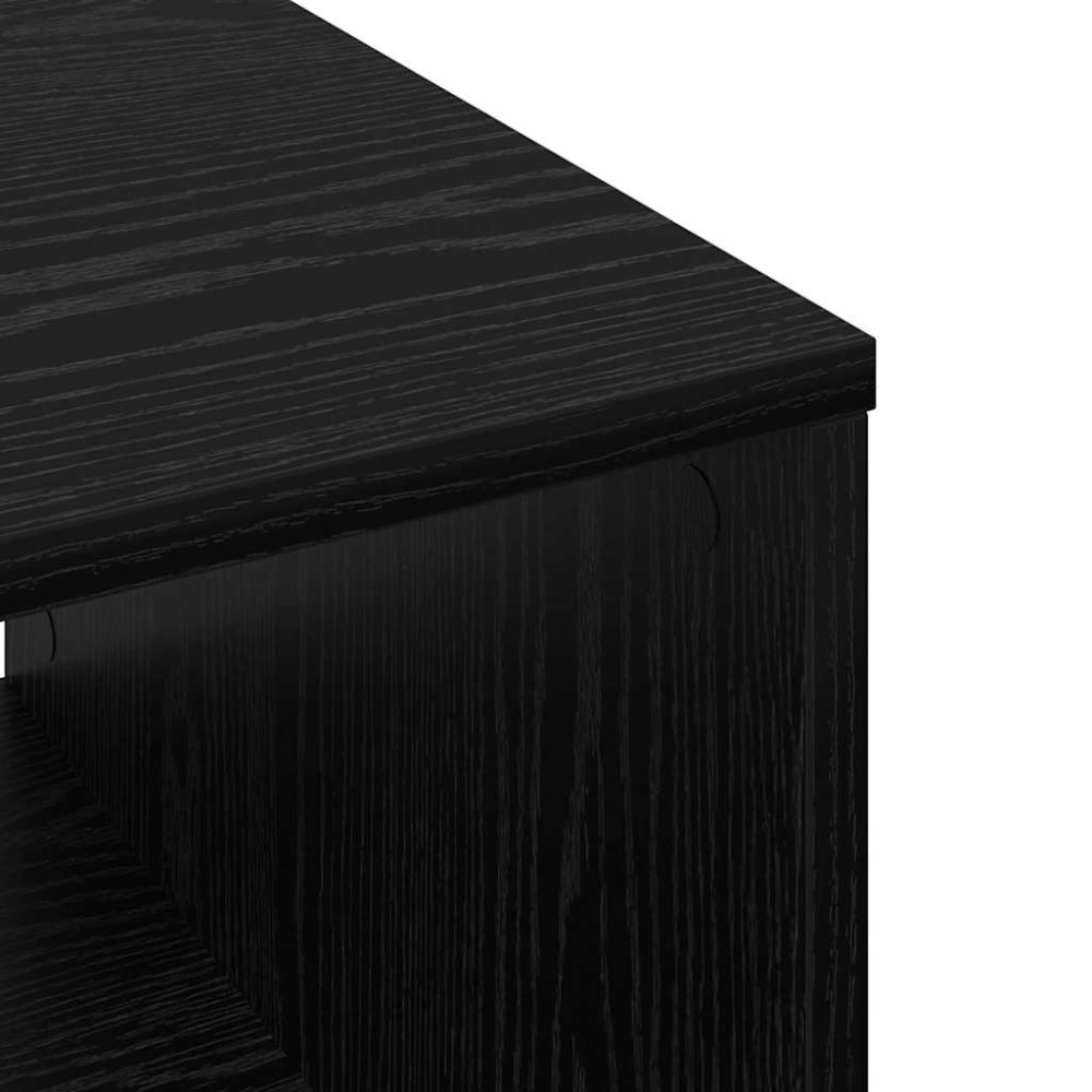 Produktbild för Kaffeebord Svart ek 60 x 50 x 40 cm Konstruerat trä