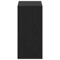 Produktbild för Garderob med hylla med lagring Svart Ek 77 x 48 x 102 cm