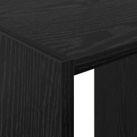 Produktbild för Garderob med hylla med lagring Svart Ek 77 x 48 x 102 cm