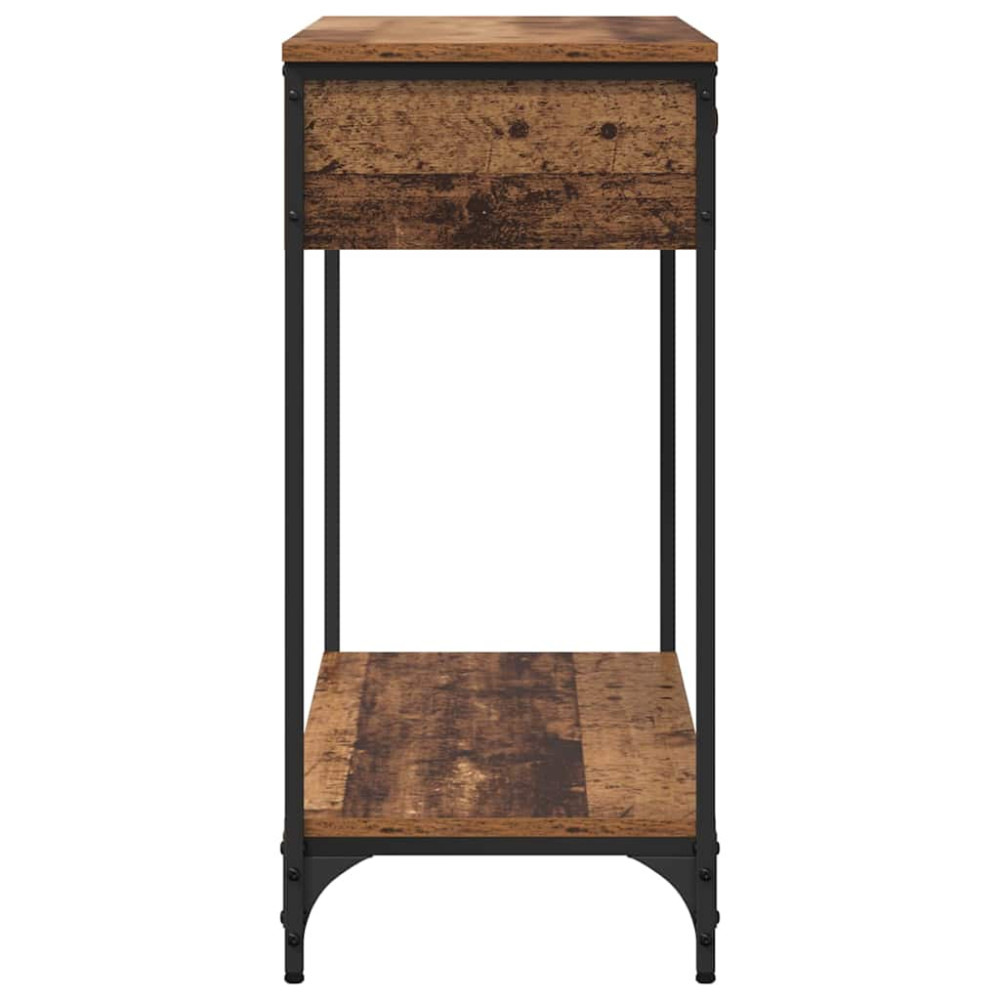Produktbild för Konsolbord Gammalt trä 100 x 34.5 x 75 cm Konstruerat trä