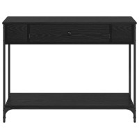 Produktbild för Konsolbord Övrigt Svart ek 100 x 34.5 x 75 cm Konstruerat trä