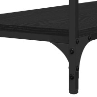 Produktbild för Konsolbord Övrigt Svart ek 100 x 34.5 x 75 cm Konstruerat trä