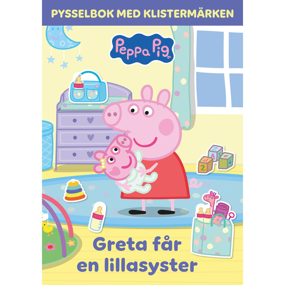 Produktbild för Greta Gris : får en lillasyster pysselbok