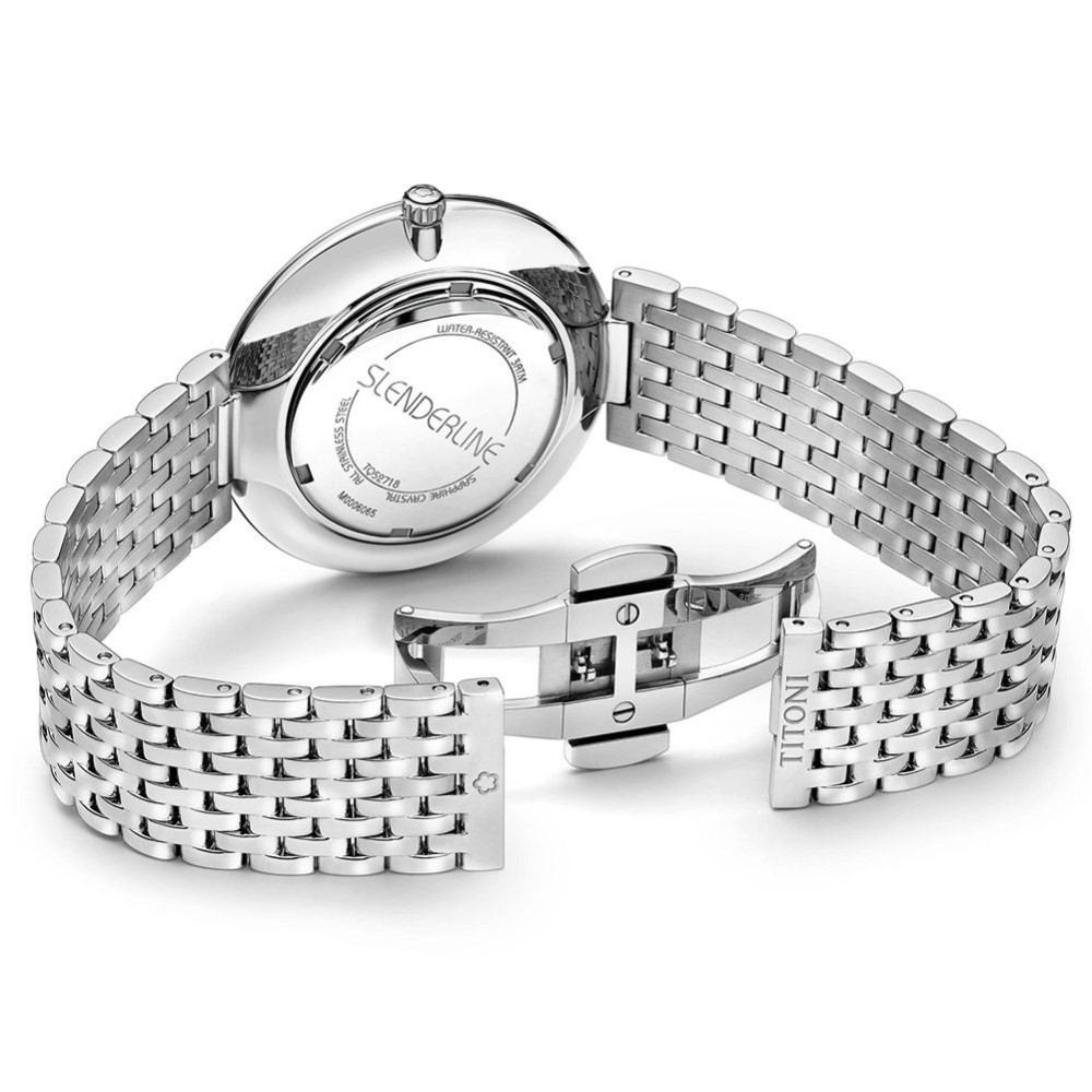 Produktbild för TITONI TQ52718S-608 - Quartz Klocka Herr (37MM)