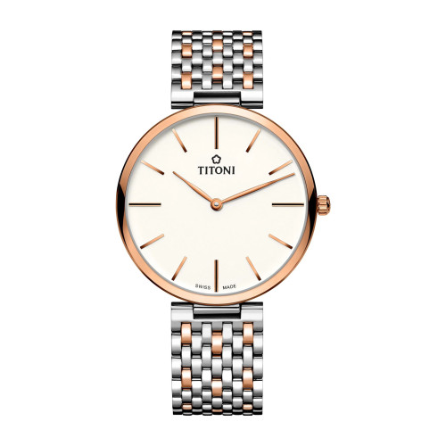 Titoni TITONI TQ52718SRG606 - Quartz Klocka Herr (37MM)