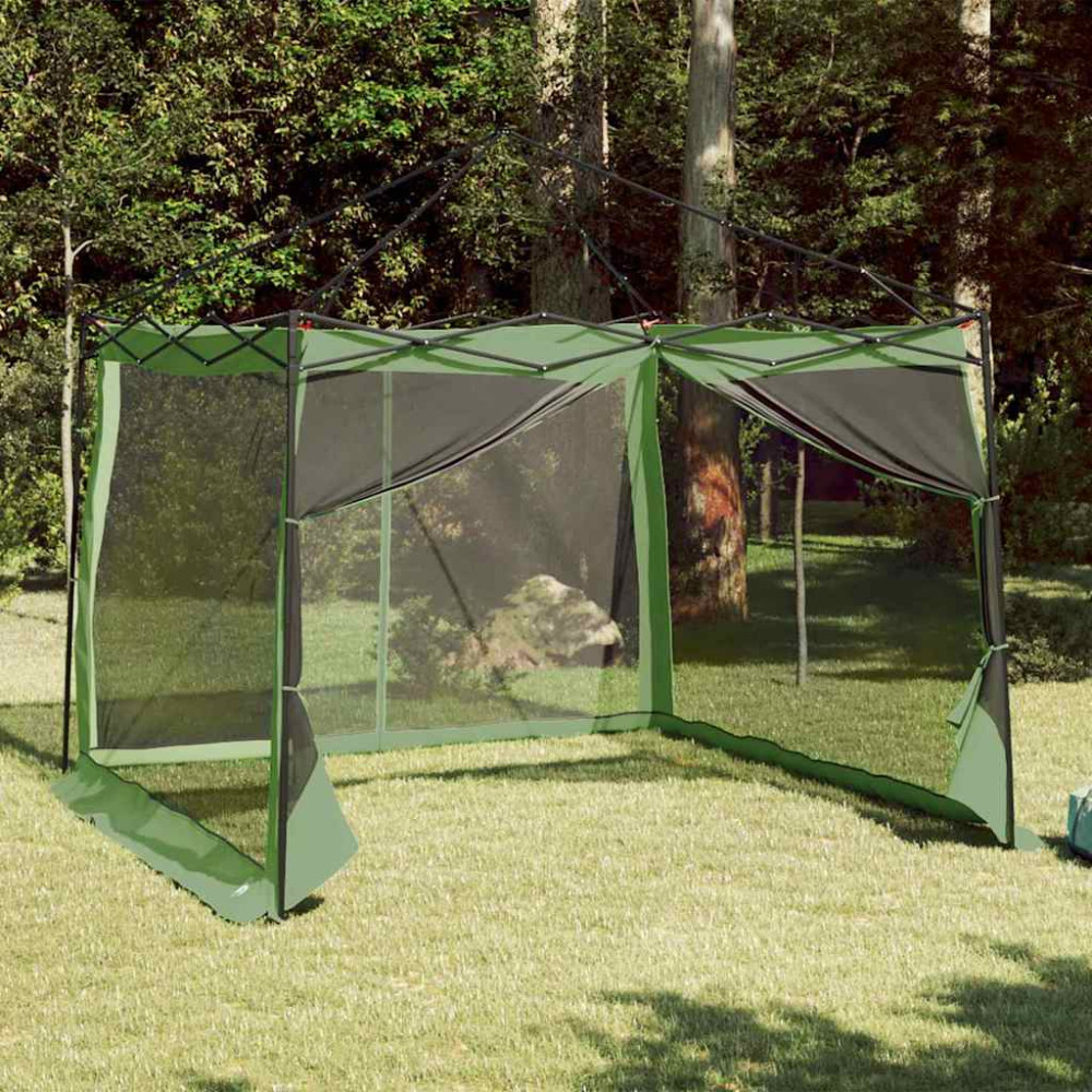 Produktbild för Innertält med tak med lagring Grön 303 x 303 x 196 cm taffeta