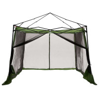 Produktbild för Innertält med tak med lagring Grön 303 x 303 x 196 cm taffeta