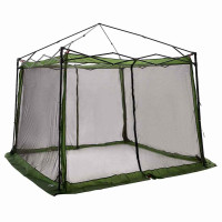 Produktbild för Innertält med tak med lagring Grön 303 x 303 x 196 cm taffeta