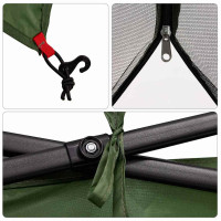 Produktbild för Innertält med tak med lagring Grön 303 x 303 x 196 cm taffeta