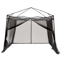 Produktbild för Innertält med tak Grå och orange 303 x 303 x 196 cm taffeta
