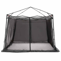 Produktbild för Innertält med tak Grå och orange 303 x 303 x 196 cm taffeta