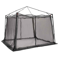 Produktbild för Innertält med tak Grå och orange 303 x 303 x 196 cm taffeta