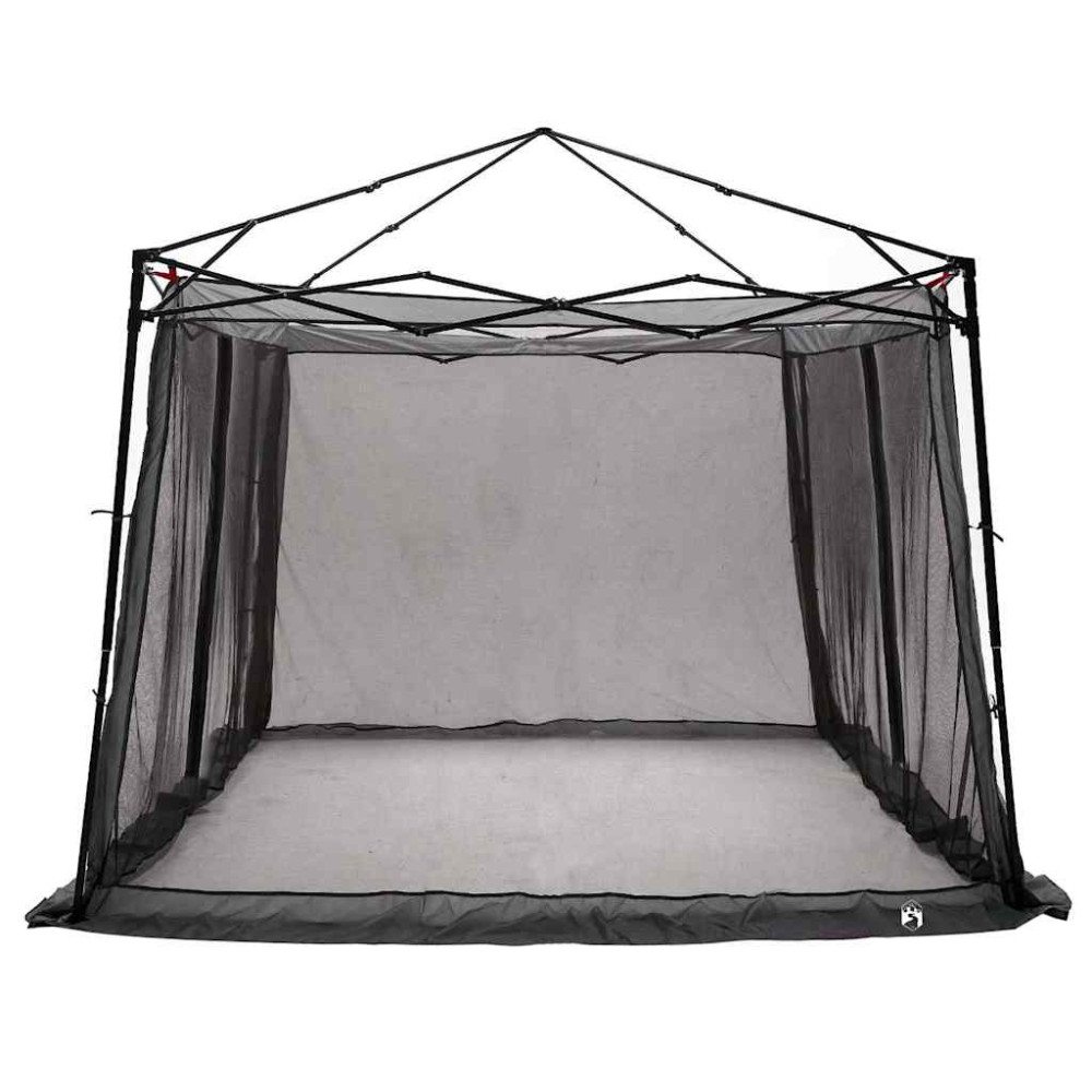 Produktbild för Innertält med tak Grå och orange 303 x 303 x 196 cm taffeta