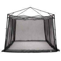 Produktbild för Innertält med tak Grå och orange 303 x 303 x 196 cm taffeta